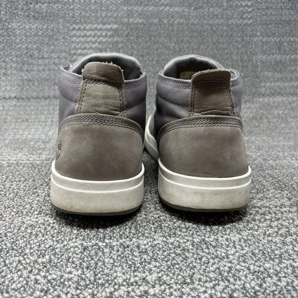 Timberland Davis Square Chukka Men's Gray Leather Canvas Sneakers Shoes Sz 13 M